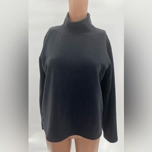 Lands' End Women's Lightweight Fitted Long Sleeve Turtleneck Size 10-12